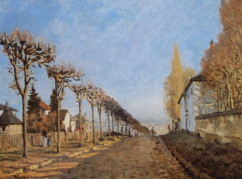 Alfred Sisley The lane of the Machine by Alfred Sisley in 1873 Spain oil painting art